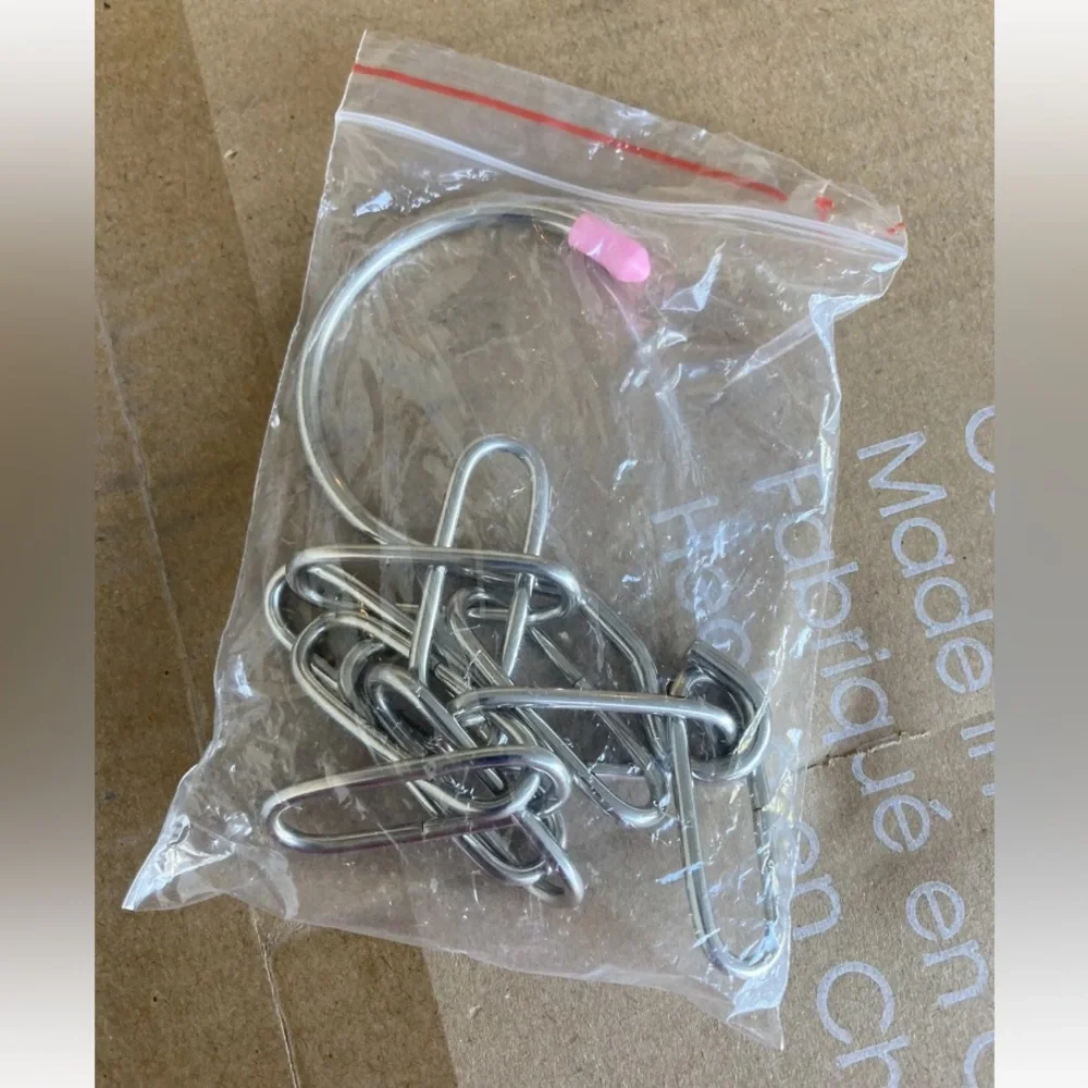 10 space Saving Heavy Duty Metal Chain Hangers for closet storage organization